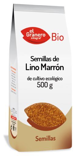 Semillas de lino marr&oacute;n 500 g Bio