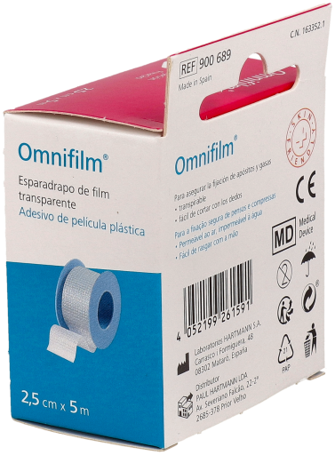 Hartmann Esparadrapo Omnifilm Plastico 2,5Cmx5M