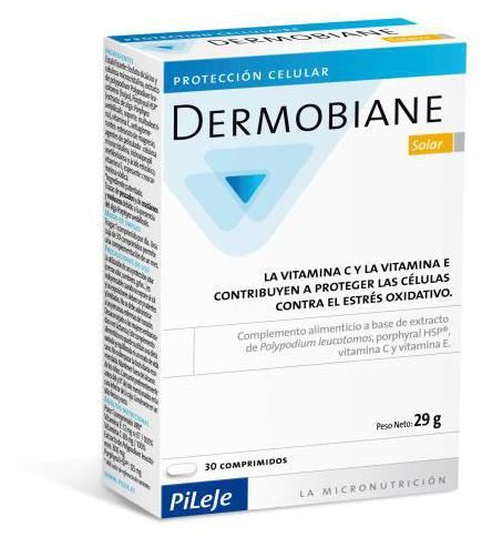 Pileje Dermobiane solaire 30 tablets composed of vitamin E and selenium