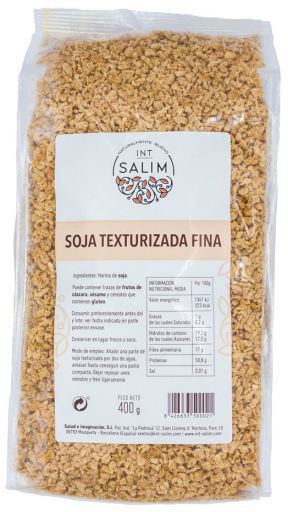 INT-SALIM Soja Texturizada Fina 400 Gr.