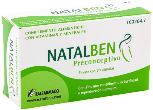 Natalben Natalben Preconceptivo 30 C&aacute;psulas