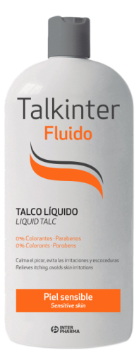 Interpharma Fluido talco l&iacute;quido que calma el picor 250 ml