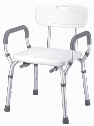 Silla Ba&ntilde;o Aluminio con Brazos