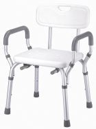 Silla Ba&ntilde;o Aluminio con Brazos