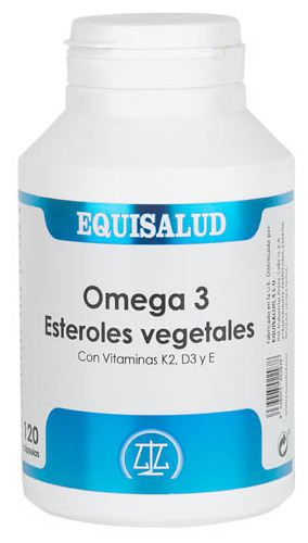 Equisalud Acidos Grasos Omega 3 Esteroles Vegetales y Vitaminas K2, D3, E 120 C&aacute;psulas