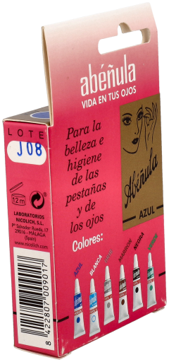 Abe&ntilde;ula Crema Ojos Azul Peque&ntilde;o