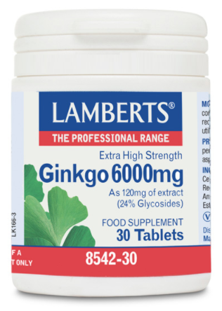Lamberts Ginkgo Biloba Extra High Potency 6,000 mg