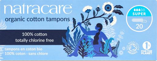 Natracare Tamp&oacute;n super sin aplicador bio
