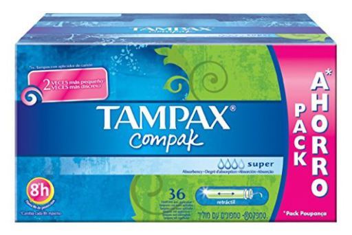 Tampax Compak Tamp&oacute;n Super 36 Unidades