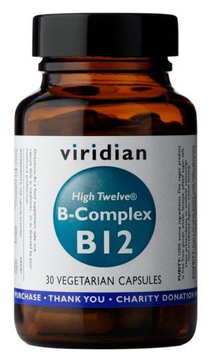 Viridian High Twelve B-Complex B12 30 Vegetable Capsules