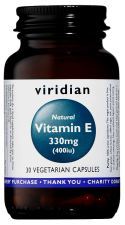 Vitamina E natural 330 mg (400 UI) 30 C&aacute;psulas Vegetales
