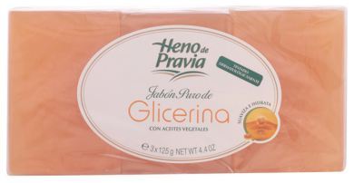 Heno De Pravia Jab&oacute;n Glicerina Lote 3 Piezas