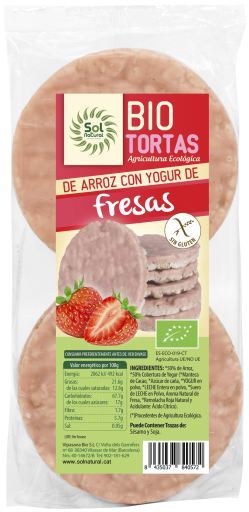 Sol Natural Tortias Yogurt con Fresa 6 Unidades 100 gr