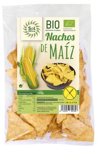Sol Natural Nachos Natural Bio Sin Gluten 125 gr