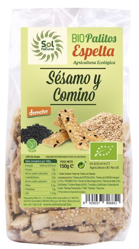 Sol Natural S&eacute;samo y Comino Negro Bio 150 gr