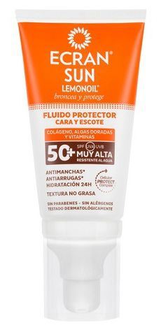 Ecran Sunnique Crema Flu&iacute;do Solar Facial SPF 50+ 50 ml