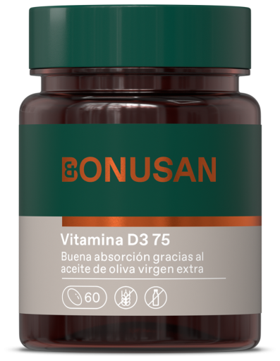 Bonusan Vitamina D3 75 Mcg / 3000 Ui 60 C&aacute;psulas