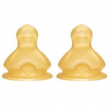Nuk Teat +6 months Latex Size M 2 Units