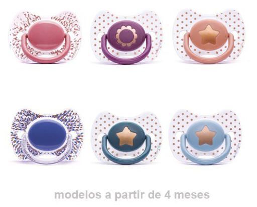 Suavinex Chupete Fisiol&oacute;gico Premium Silicona +4 meses 1 Unidad