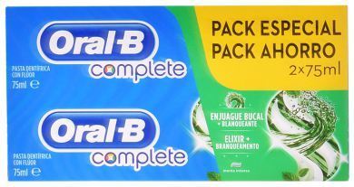 Oral-B Pack Dent&iacute;frico + Blanqueante 2 en 1 2x75 ml