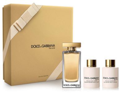 The One para Mujer eau de toilette + loci&oacute;n corporal + gel de ducha