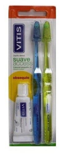 Cepillo Dental Access Suave Duplo +Pasta Dent&iacute;frica 15 ml