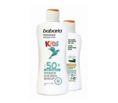 Babaria Leche Protector Solar Infantil SPF 50+ 200 ml + After Sun 100 ml