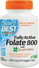 Fully Active Folate 800 con Quatrefolic 800 mcg 60 Veggie C&aacute;psulas