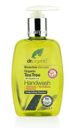 Dr. Organic Jab&oacute;n de Manos con &Aacute;rbol de T&eacute; 250 ml