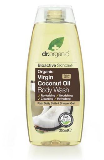 Dr. Organic Gel de Ba&ntilde;o de Aceite de Coco Virgen Org&aacute;nico 250 ml