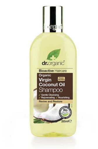 Dr. Organic Champ&uacute; de Aceite de Coco Org&aacute;nico Virgen 265 ml