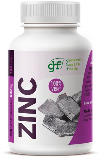 GHF Zinc 100% 500mg 100 Tablets