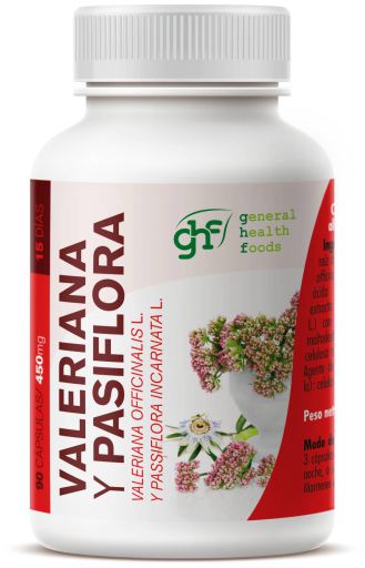GHF Valeriana + Passiflora 450 mg 90 Capsules