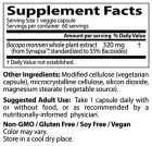 Bacopa con Synapsa 320 mg 60 C&aacute;psulas vegetales