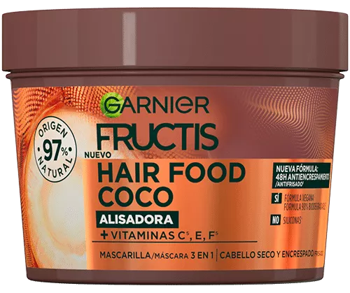 Fructis Mascarilla Hair Food 3 en 1 Coco Alisante 400 ml