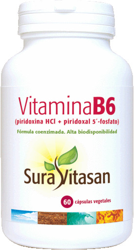 Sura Vitasan Vitamina B6 60 C&aacute;psulas