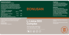 L-Lisina Comprimidos 500 mg 60 C&aacute;psulas