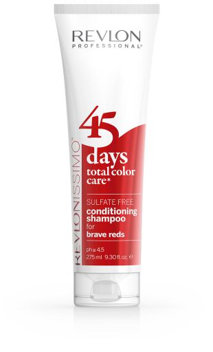 Revlon Professional Revlonissimo 45 D&iacute;as Champ&uacute; Acondicionador Brave Reds 275 ml