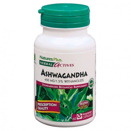 NaturesPlus Ashwagandha 450 mg 60 C&aacute;psulas