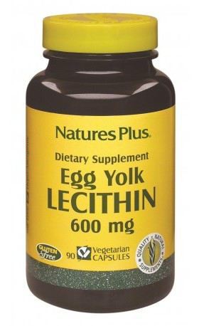 NaturesPlus Lecitina de Huevo 600 mg 90 C&aacute;psulas