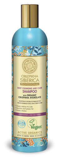 Natura Siberica Oblepikha Shampoo with Hydrolate for Normal and Oily Hair 400 ml