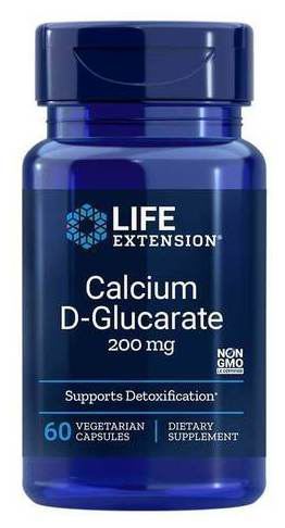 D-Glucarato de Calcio 200 mg 60 C&aacute;psulas Vegetales