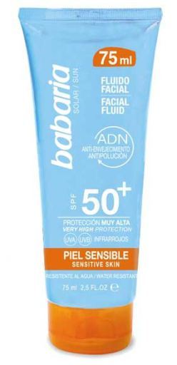 Babaria Fluido Facial Piel Sensible SPF50+ 75 ml