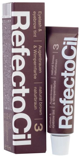 Refectocil Dye Eyebrows and Eyelashes and Eyebrows No. 3 Natural Brown 15 ml