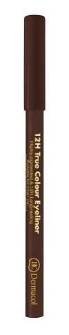 Dermacol Delineador 12H True Colour N 06 marr&oacute;n oscuro