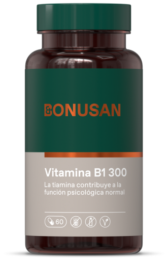 Bonusan Vitamin B1 Thiamine 300 mg 60 Capsules