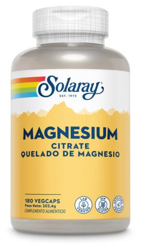 Solaray Magnesium Citrato 180 C&aacute;psulas