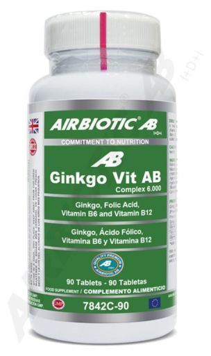 Airbiotic Ginkgo-Vit Ab Complex 6000 Mg 90 C&aacute;psulas