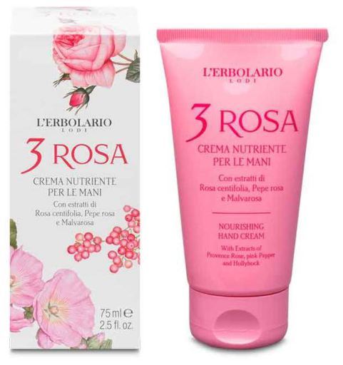 L'Erbolario 3 Roses Nourishing Hand Cream 75 ml