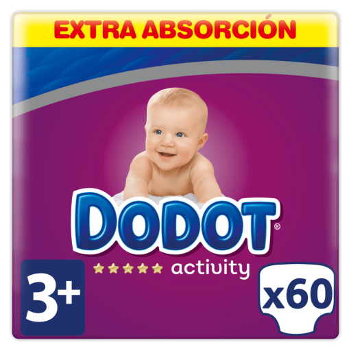 Dodot Activity Extra Pa&ntilde;ales Talla 3 con 60 Uds
